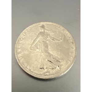 1961 French 1 Franc Coin République Française Vintage Collectible Currency
