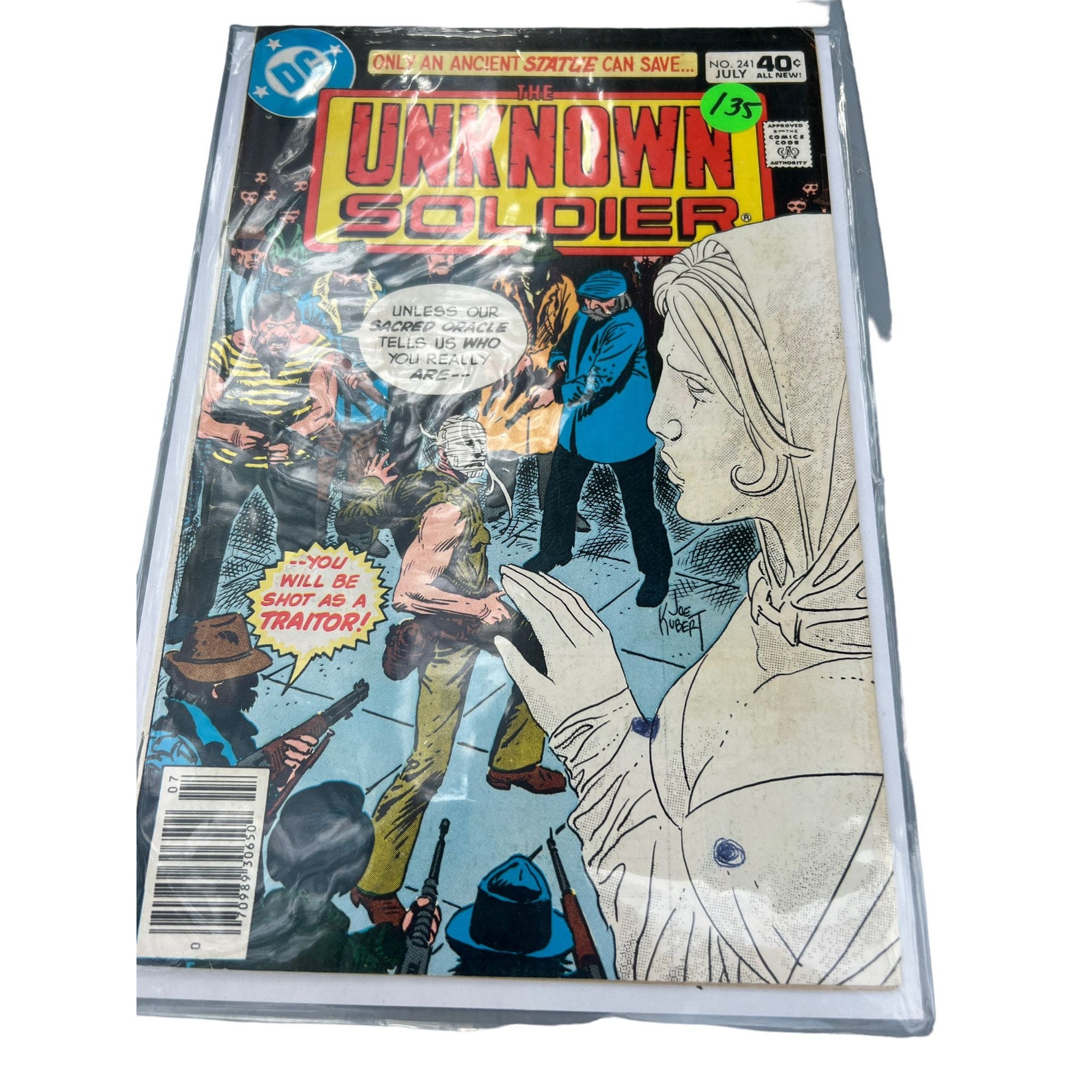 Vintage DC Comic Book Unknown Soldier #241 July
