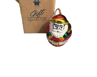 Vintage Avon Gift Collection Ornament Brilliant Festive Santa New in Box