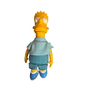 Vintage 1990 Bart Simpson Plush Toy Matt Groening 11&quot; Scuffs on Head