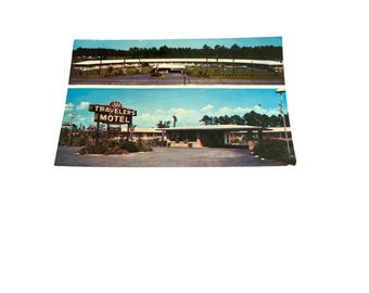 Vintage AAA Travelers Modern Motel Postcard Savannah GA Helen OBrien 70s Unused