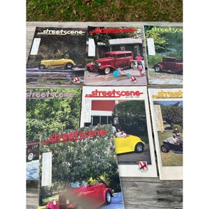 Vintage Lot of 7 StreetScene Street Scene Magazine NSRA 1986 January - July