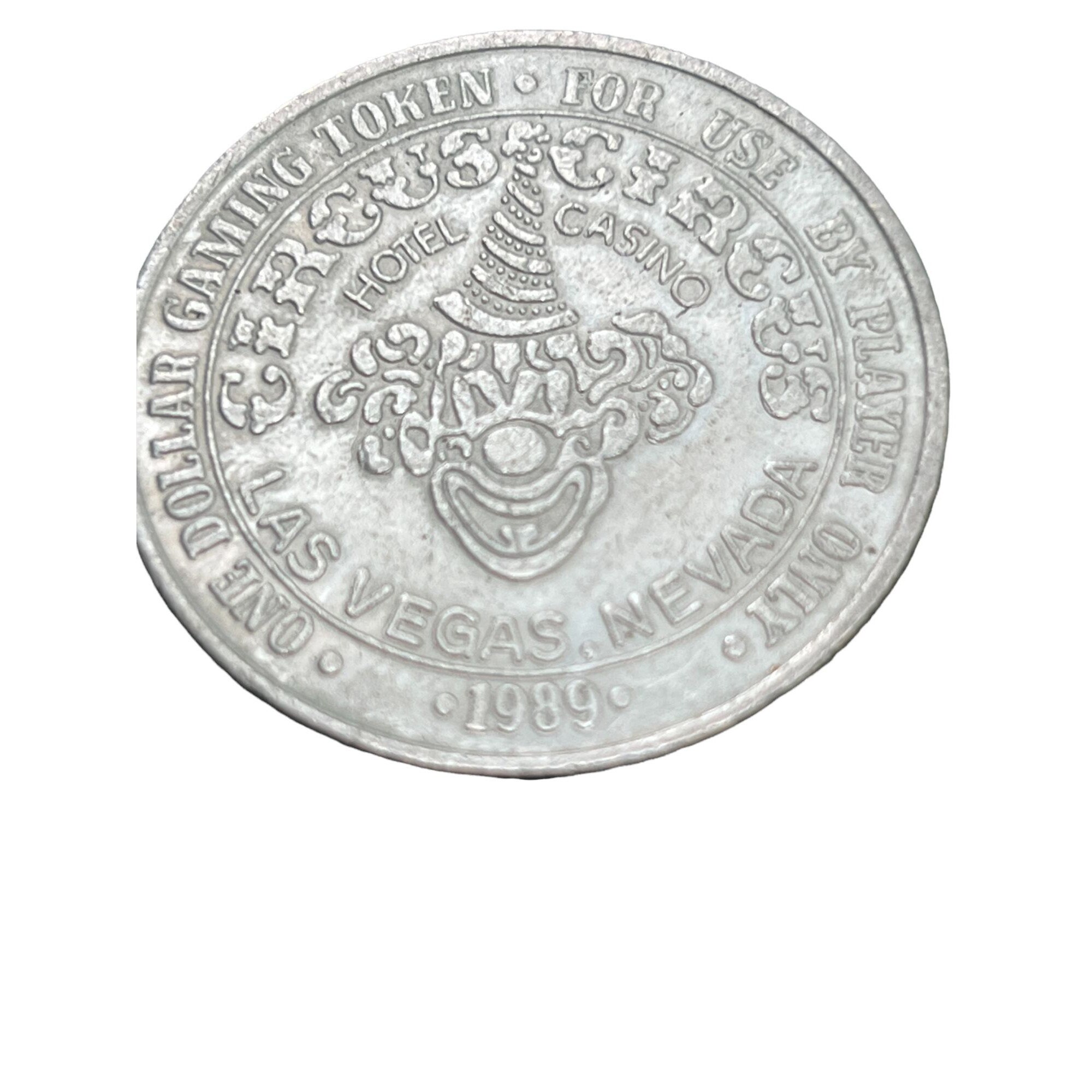 Vintage 1989 Circus Circus 1 Dollar Gaming Token Las Vegas Nevada