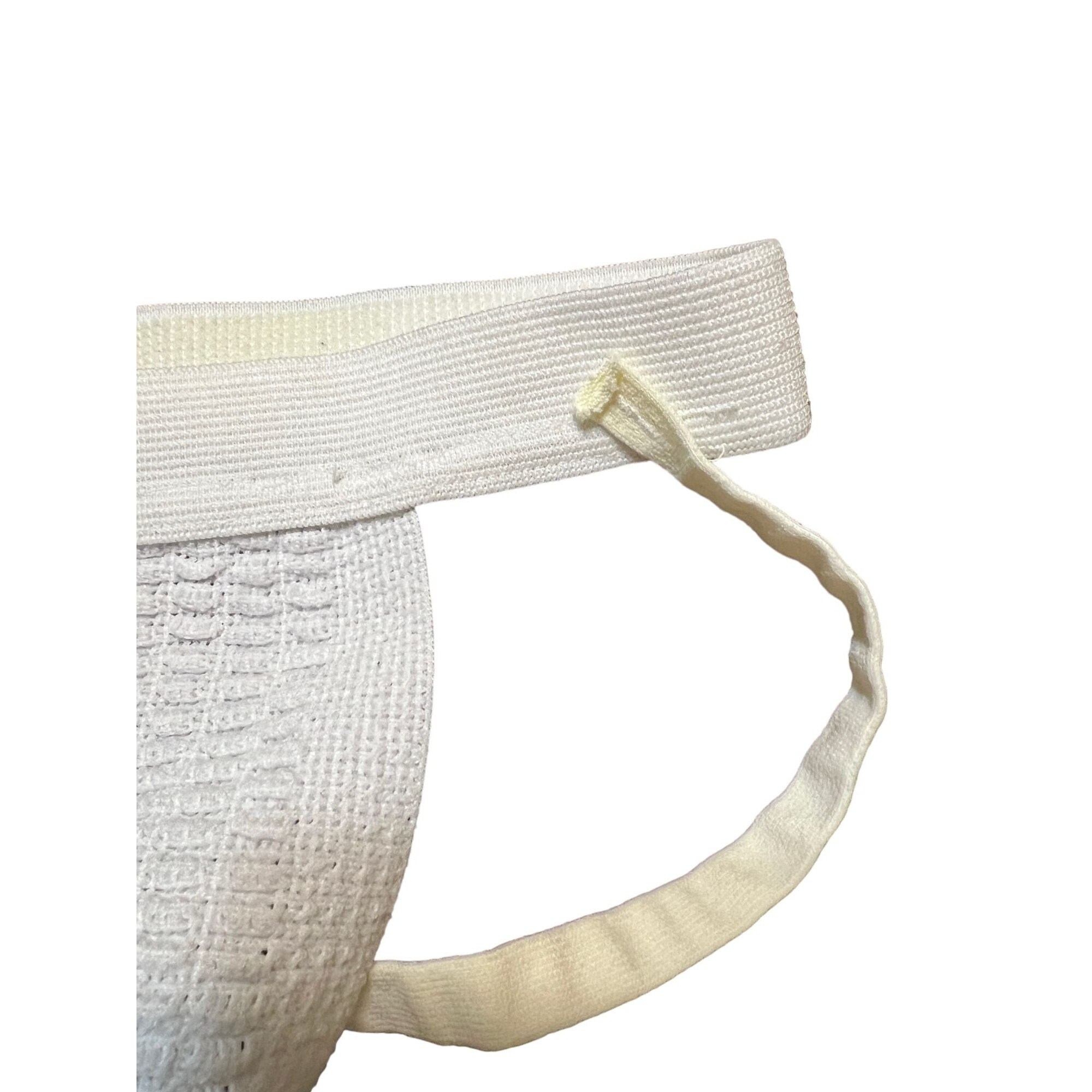 Vintage Jock Strap Athletic Supporter Cup is Woven Material Size M 12