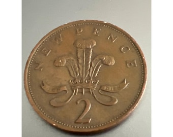 1978年 英国 2ペンス硬貨 エリザベス2世銅貨 コレクターズアイテム