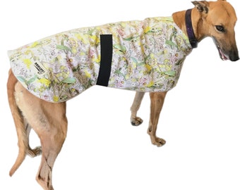 It’s Autumn! Greyhound dog coat lighter weight cotton/fleece combination