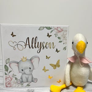Album Fotografico personalizzato- cute elephant - Album Handmade Scrapbooking