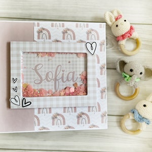 Album Fotografico personalizzato- Boho Rainbow - Album Handmade Scrapbooking