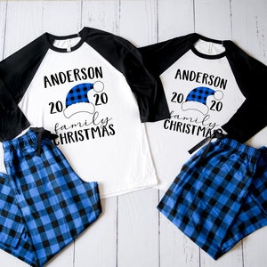 Christmas Pajamas For The Whole Family Buffalo Plaid Etsy