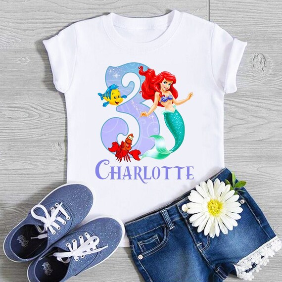 ariel birthday shirt