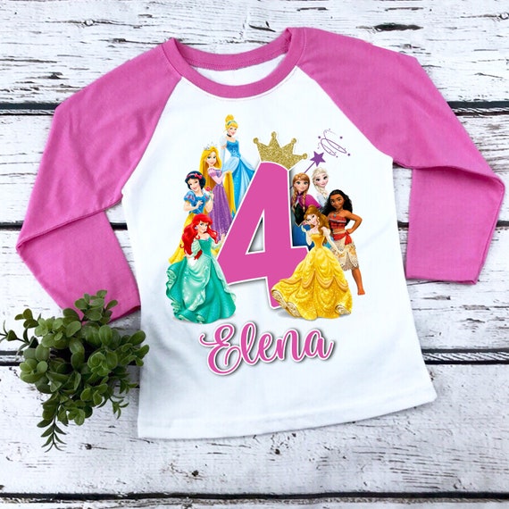 disney princess birthday shirt
