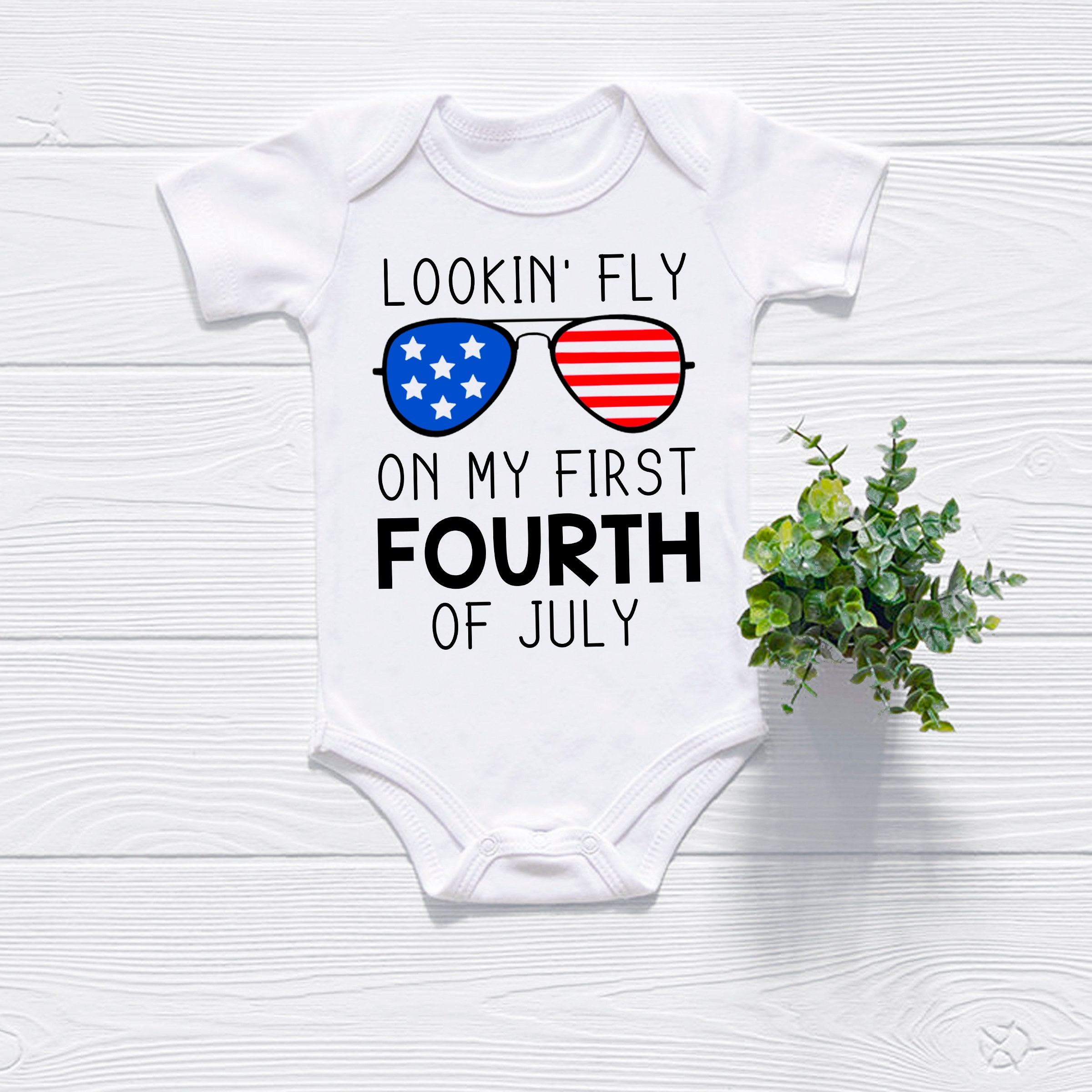 baby's 1st 4th of july outfit
