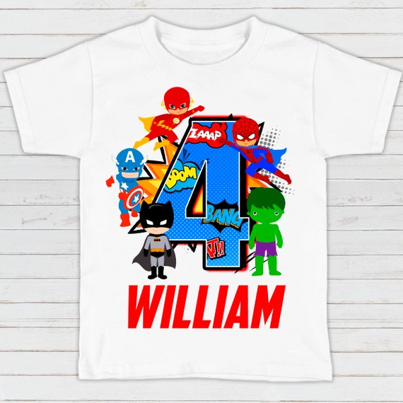 Superhero Birthday Shirt Hero Birthday 