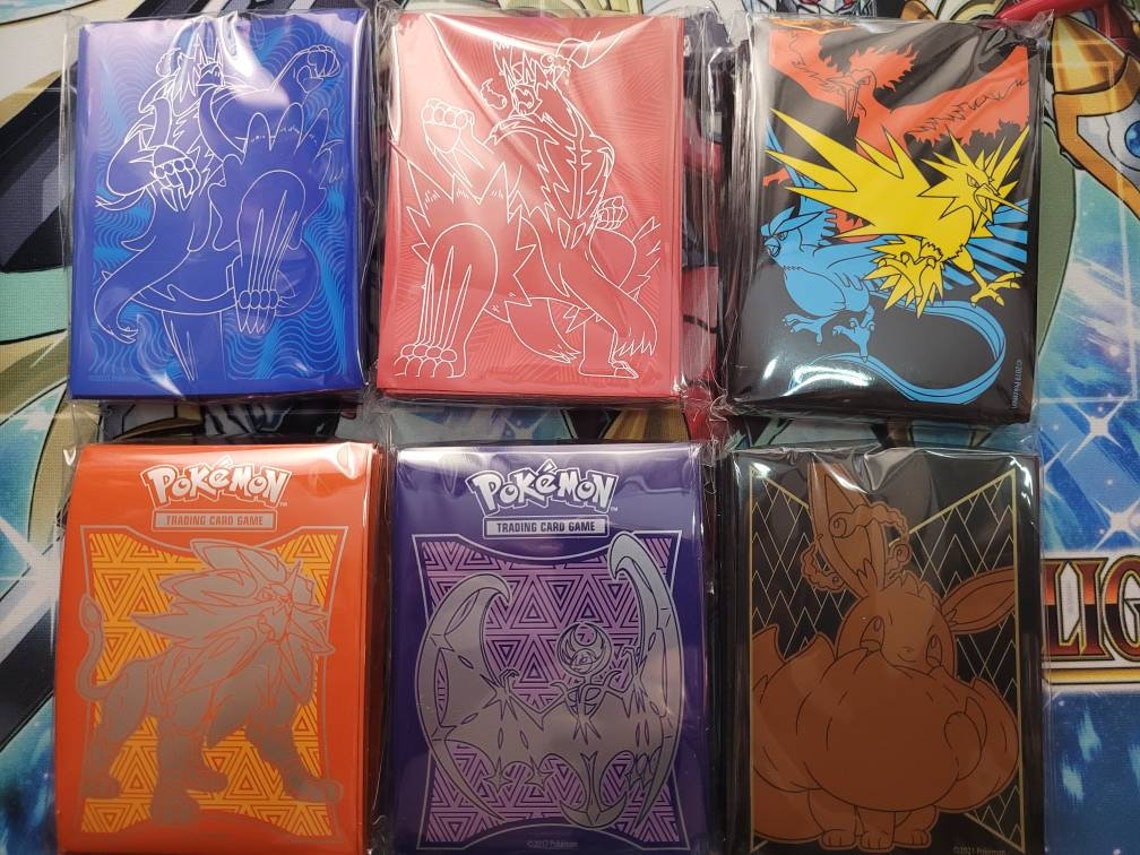 65 Count Pokemon Card Sleeves Sealed Etsy