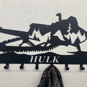 Large Snow Machine Coat Rack (Personalized)