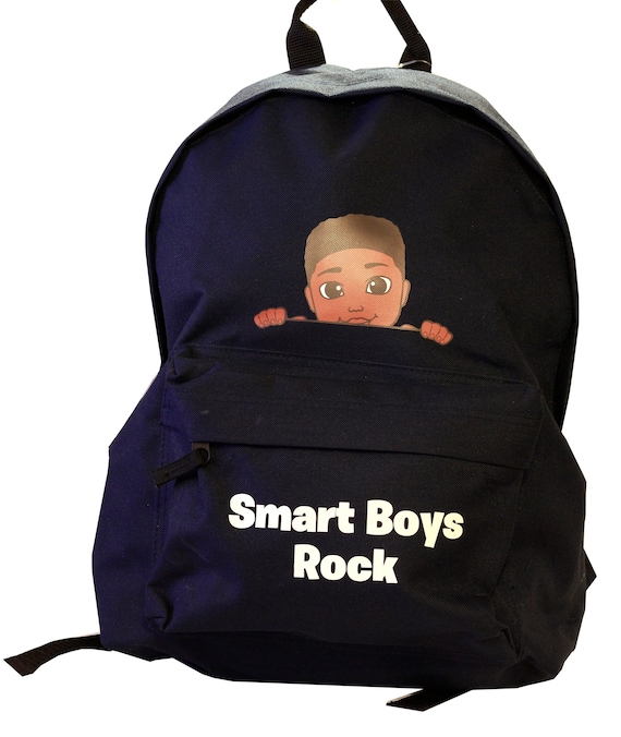 Smart Boys Rock Black Kids Bags Black Designs Back to 