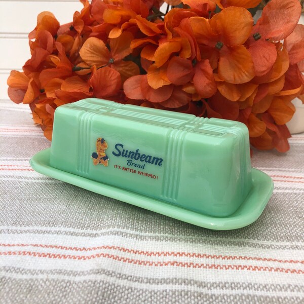 Green Butter Dish Etsy