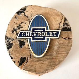 Antike Chevrolet Emblem, Chevy Logo 1930 Kühler GrillSchild Abzeichen, Vintage Chevy Teile, Automobilia, Geschenk für ihn Vater Vater Mechaniker