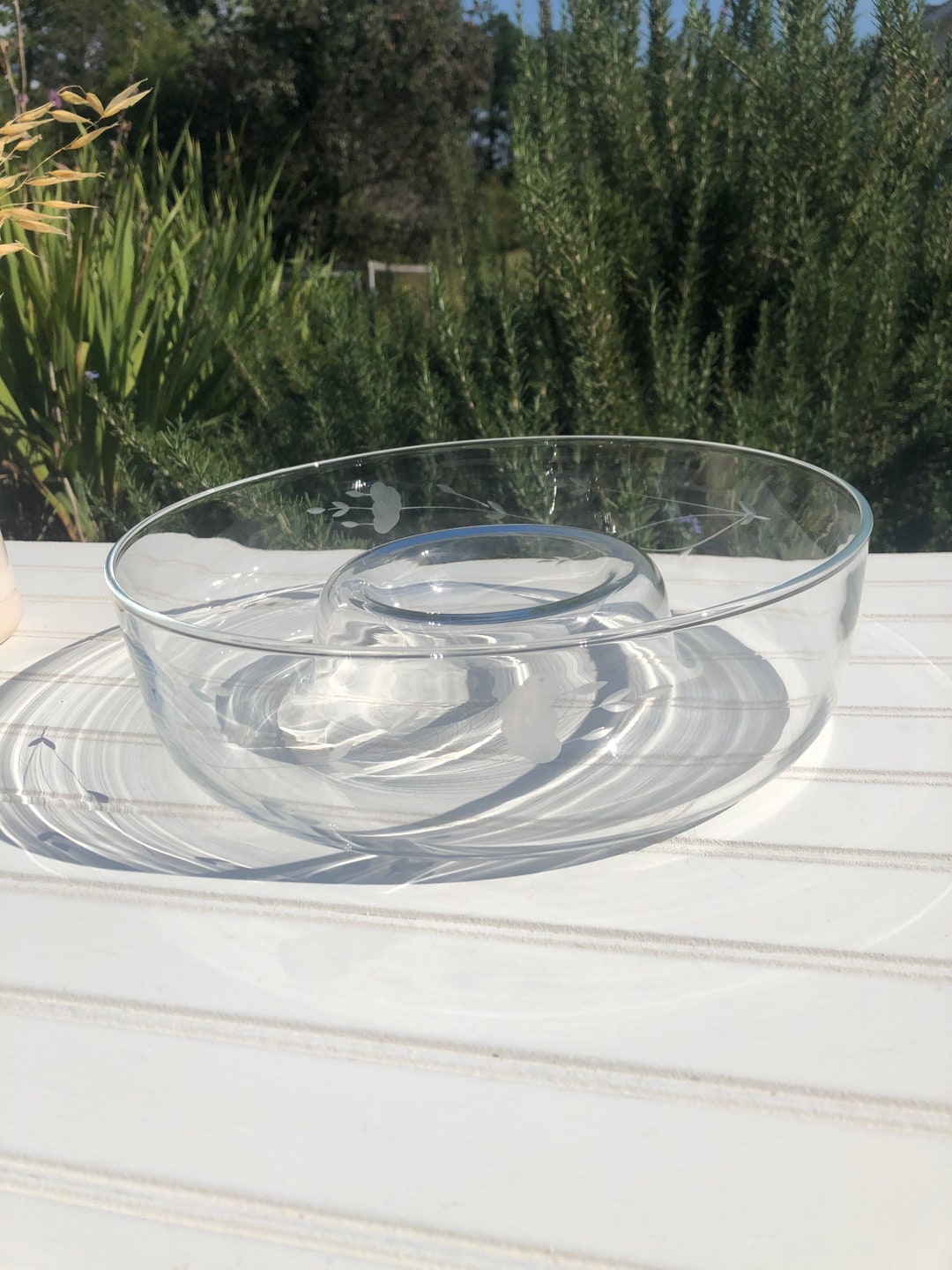 Vintage Chip and Dip Bowl Princess House Heritage Chip, Dip, Salsa