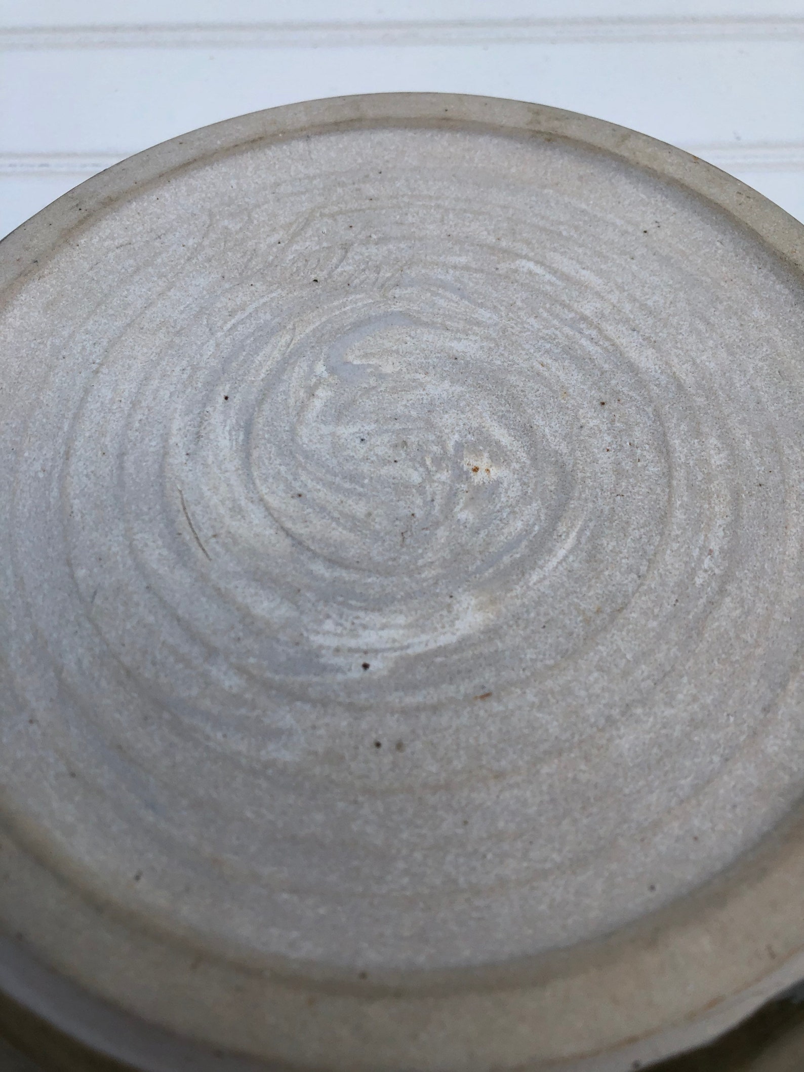 Vintage Plant Dish, Ceramic Drip Tray, Sage Green Modern Leaf Pattern ...
