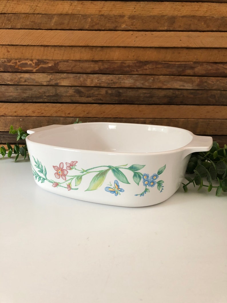 Corelle My Garden Casserole Dish 2 quart CorningWare Baking Etsy