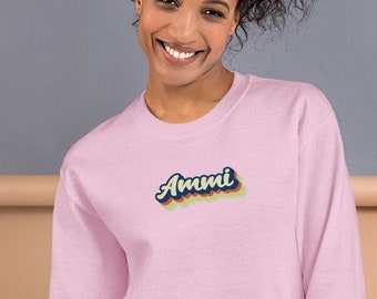 Retro Ammi Sweatshirt | Mother's Day Gift for Ammi | Gift for Mom | South Asian Mom | Desi | Eid Gift | Mother's Day Sweatshirts | S-2XL