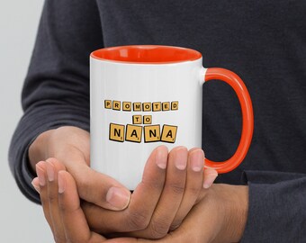 Promosso a Tazza Nana / Promosso a Nonno / Regalo dell'Asia meridionale / Regalo Desi / Regalo indiano / Caffè, Tazza Chai / Annuncio del bambino Desi / 11 once