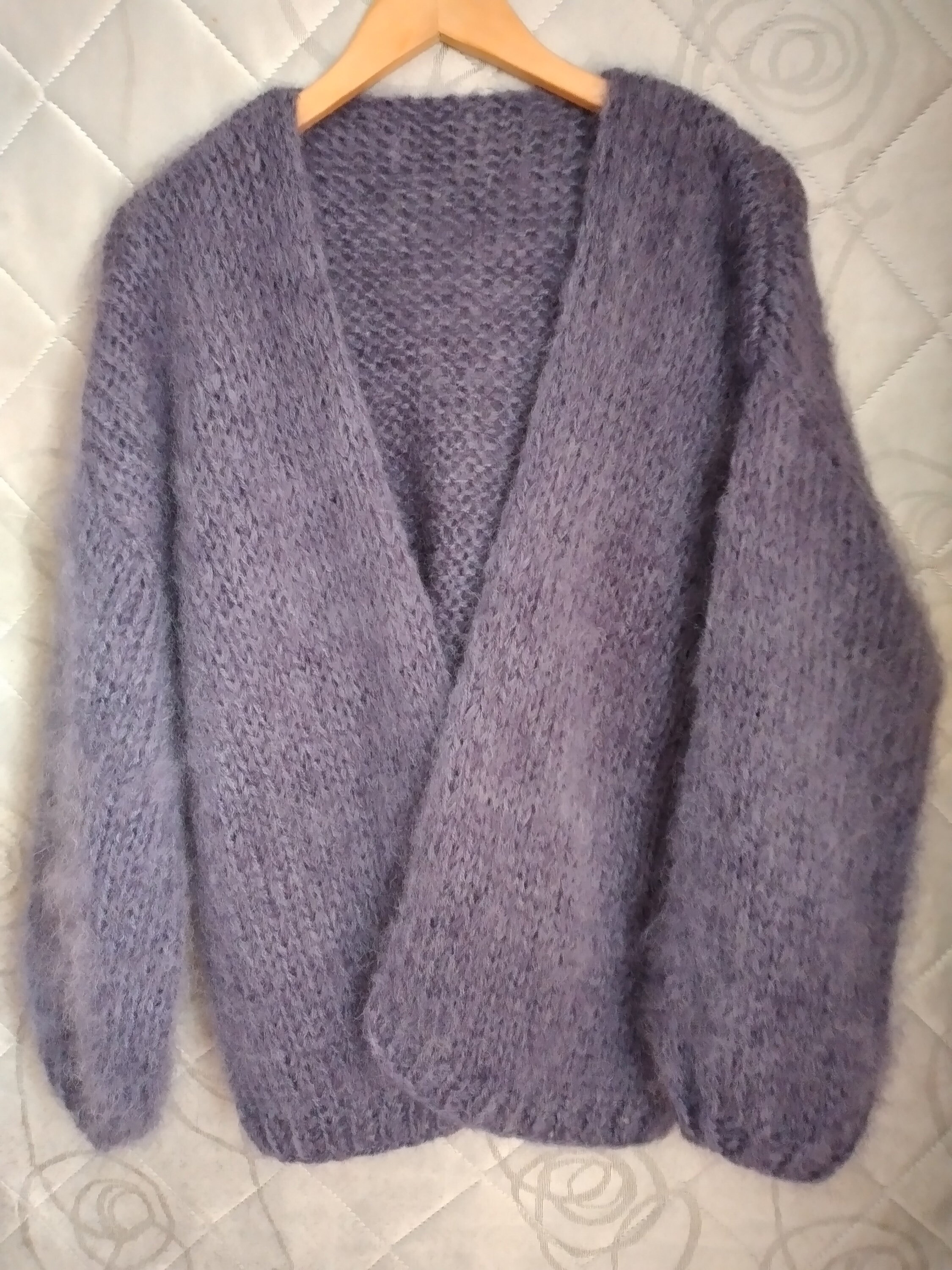 White Mohair Cardigan - Oversize Mohair Sweater -balloon White Mohair Cardigan - Oversize Mohair Sweater -balloon