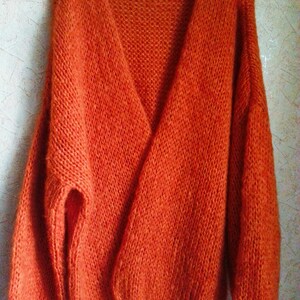 White Mohair Cardigan - Oversize Mohair Sweater -balloon White Mohair Cardigan - Oversize Mohair Sweater -balloon