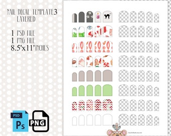 nail template 1 000 items etsy