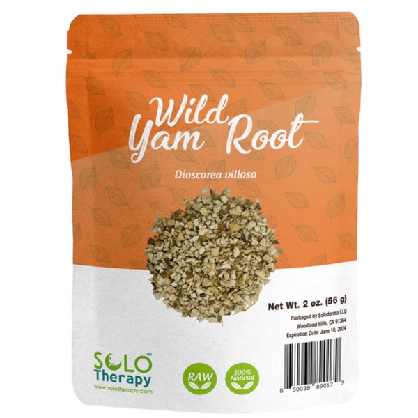 Wild Yam Root 2 oz. , c/s, Dioscorea villosa, Wild Yam Root Tea, Resealable Bag, Wild Yam Root Organic
