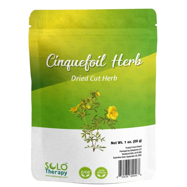 Cinquefoil Herb 1 oz. , Five Finger Grass , 5 Finger Grass Herb, Resealable Bag, Product From Poland