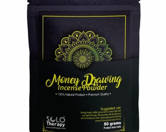 Money Drawing Powder Incense - 50 Grams - Attract Money Powder Incense - Loose Incense - For Wealth, Cash, & Financial Success
