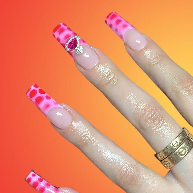 Hot Pink Vivienne Westwood Inspired Nail Charms Etsy