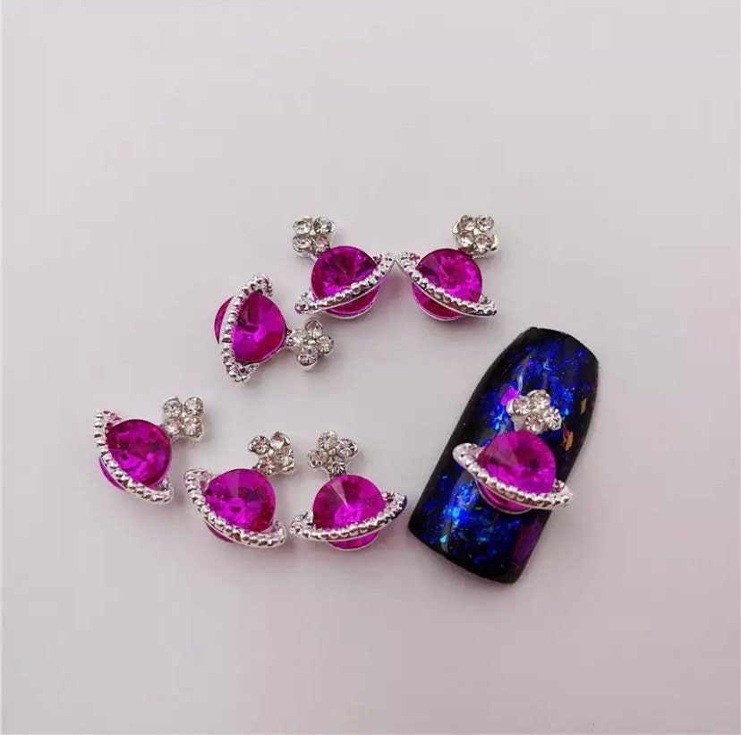 Hot Pink Vivienne Westwood Nail Charms Etsy