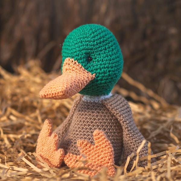 Mal the Mallard Duck Crochet Digital Pattern
