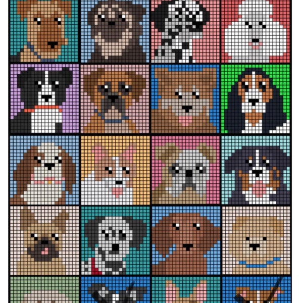 Big Book of Dogs *Graph Only* Crochet Digital Pattern