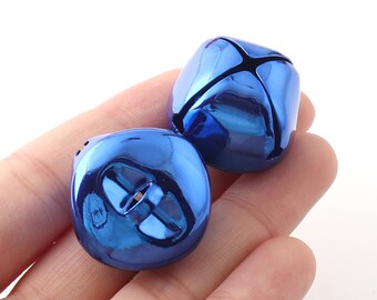 Assorted Blue Purple Silver 8 Pieces Jingle Bells