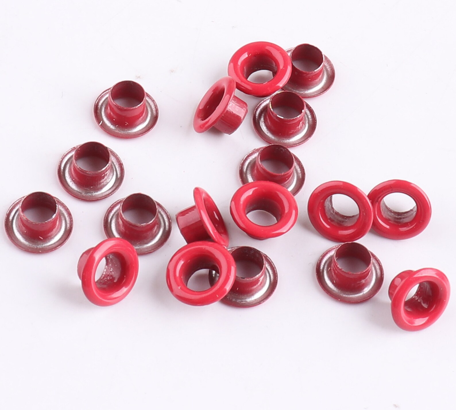 100pcs Large Round Eyelets 844 Mm Red Color Round Grommet Etsy