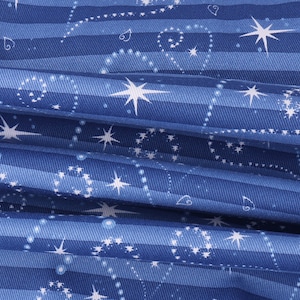 Star fabric, blue cotton fabric by the yard,Quality table fabric craft apron fabric, quilting fabric,Christmas fabric-58&#39;&#39;fabric