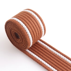 1 1/2 inch Cotton Webbing Colorful Canvas Webbing for Backpacks straps bag strap Dog collar webbing key fobs Purse Straps Belting image 2