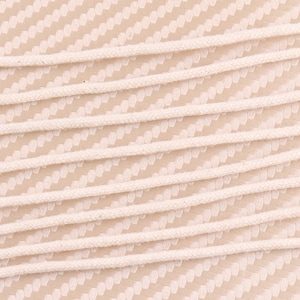 Braided Cord 2.0 mm  White Color Cotton Cord , Macrame Supplies , Decor Craft DIY Cord , 10/20/50/100 yards