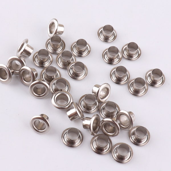 Silver metal eyelets 3 mm Hole eyelets grommets,for clothes supplies/shoe grommet/sewing bead cores