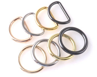 25 mm 金属 O リング 亜鉛合金 D リング ストラップ バックル リング バッグ ホルダー ラウンド リング ハンドバッグ 財布 バッグ留め金 レザー クラフト アクセサリー 6 個