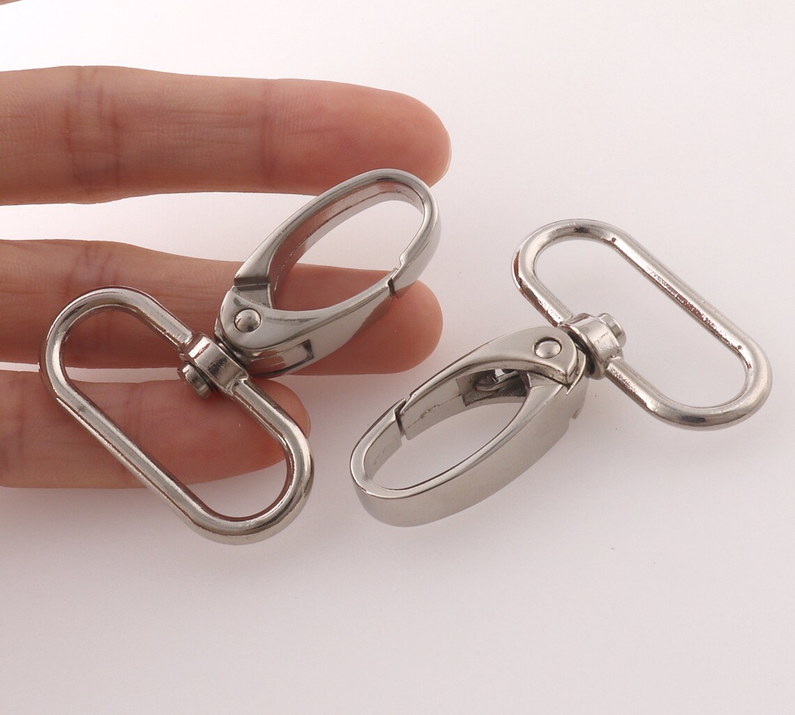 11/4'' 33mm inner Swivel Lobster Clip Silver Trigger Etsy