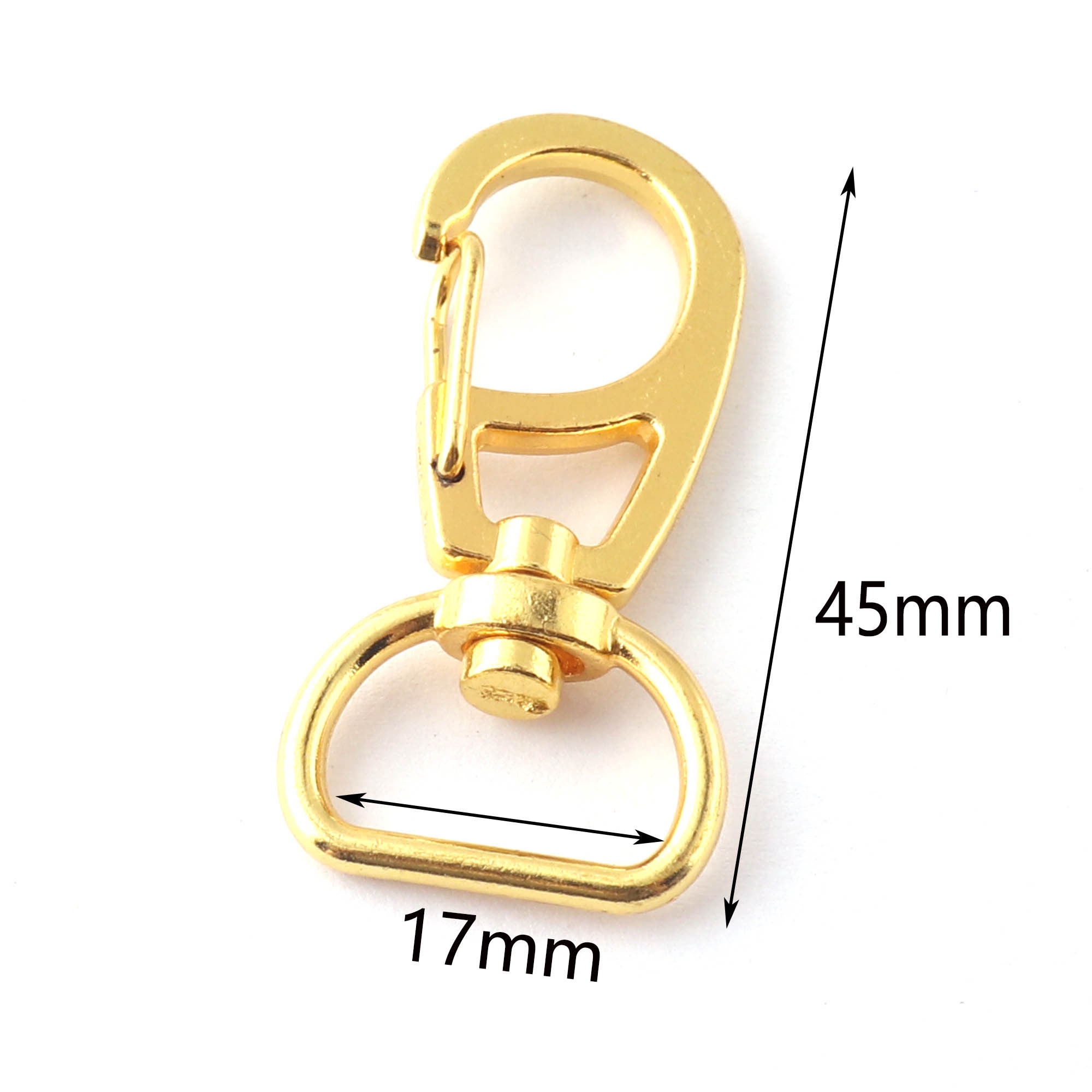 Gold Metal Swivel Clasp Snap Hook Lobster Clasps With 17mm Etsy UK
