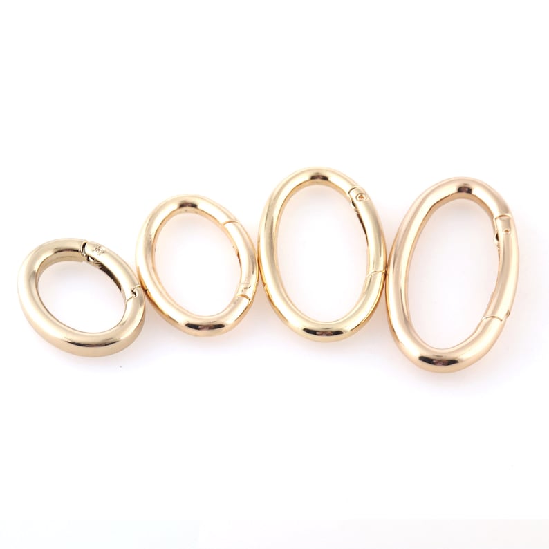 Runde Federschnallen 40 Mm – 5 Stück, Silber, Aus Zinklegierung, Für DIY, Schlüsselanhänger, Rucksäcke & Gürtel