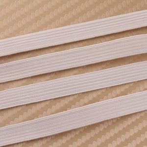 9 mm Braided Elastic Flat - Crafts Flat Elastic Band, Braided Stretch Strap Cord Roll for Sewing and Crafting elastic by the yard