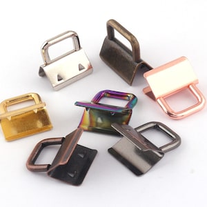 Keyrings Silver,Gold,Rose Gold,Gunmetal,Antique Bronze,Antique Copper,Rainbow 1 Inch Key Fob Hardware with Key Ring Sets