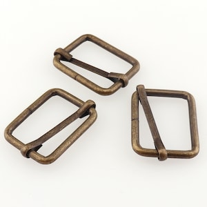Slide Buckle 1&quot; Bronze Strap Adjustable Slider Buckle Adjuster Buckle Strap Buckle Belt Buckle Webbing Buckle Bag Buckle Lanyards Buckle
